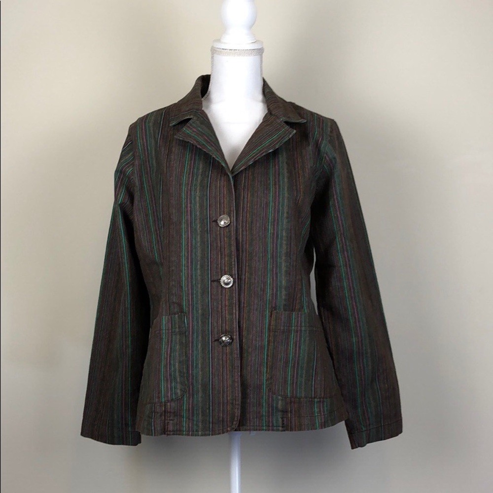 Birch Hill Women’s Multicolor Striped Jacket